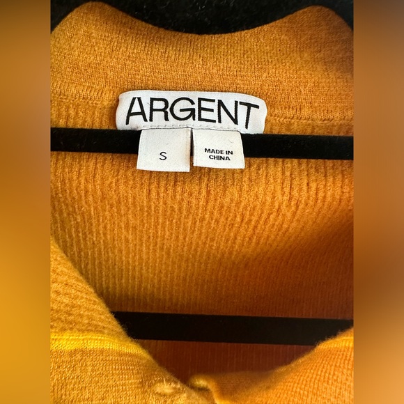 ARGENT Colorway Shortsleeve Polo Sweater in Merino Wool - Picture 4 of 8